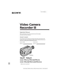 Bruksanvisning Sony CCD-TRV211 Videokamera