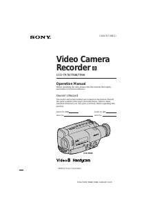 Bruksanvisning Sony CCD-TR88 Videokamera