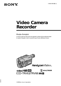 Mode d’emploi Sony CCD-TRV63 Caméscope