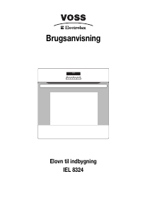 Brugsanvisning Voss-Electrolux IEL8324-RF Ovn