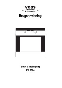 Brugsanvisning Voss-Electrolux IEL7024-RF Ovn