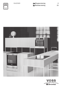 Brugsanvisning Voss-Electrolux ELK23320HV Komfur