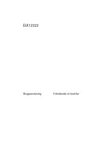 Brugsanvisning Voss-Electrolux ELK12322HV Komfur