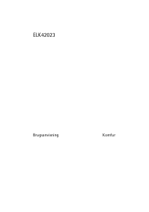 Brugsanvisning Voss-Electrolux ELK42023RF Komfur
