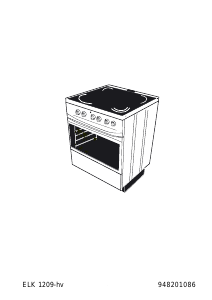 Brugsanvisning Voss-Electrolux ELK1209-HV Komfur