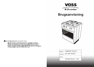 Brugsanvisning Voss-Electrolux GGF3215-HV Komfur