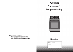 Brugsanvisning Voss-Electrolux ELI8105-AL Komfur
