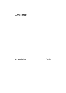 Brugsanvisning Voss-Electrolux ELK13321HV Komfur