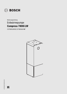 Bedienungsanleitung Bosch CS7800iLW 6 MF Wärmepumpe