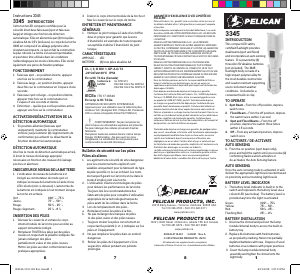 Manual de uso Pelican 3345 Linterna