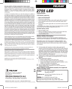 Manual Pelican 2755 Flashlight