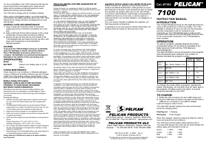 Bruksanvisning Pelican 7100 Ficklampa