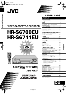 Handleiding JVC HR-S6700EU Videorecorder