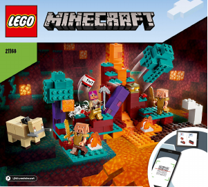 Handleiding Lego set 21168 Minecraft Het verwrongen bos