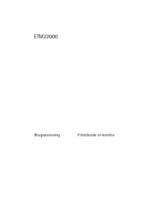 Brugsanvisning Voss-Electrolux ETM22000HV Komfur