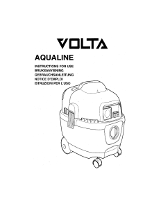 Mode d’emploi Volta U820 Aqualine Aspirateur