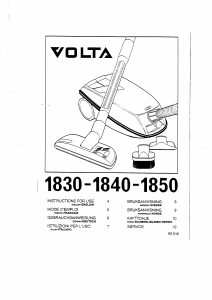 Bruksanvisning Volta U1810 Dammsugare