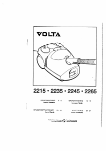 Bruksanvisning Volta U2215G Dammsugare