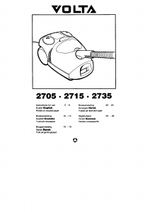 Bruksanvisning Volta U2705 Støvsuger