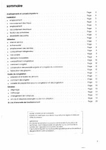 Mode d’emploi Faure FRC902W-3 Réfrigérateur combiné