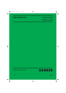 Bedienungsanleitung Zanker SK4540B Trockner