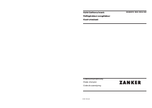 Handleiding Zanker ZKK8914NZ Koel-vries combinatie