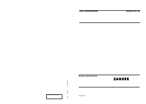 Bedienungsanleitung Zanker ZKR180 Kühl-gefrierkombination