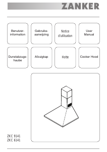 Bruksanvisning Zanker ZKC6141X Köksfläkt
