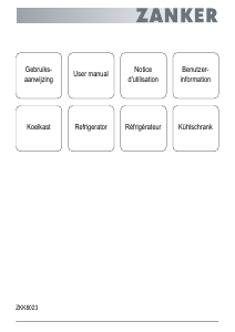 Handleiding Zanker ZKK8023 Koelkast