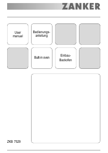 Bedienungsanleitung Zanker ZKB7529X Backofen