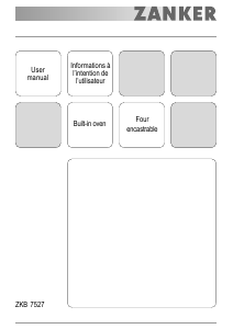 Manual Zanker ZKB7527X Oven
