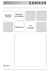 Handleiding Zanker ZKB7613X Oven