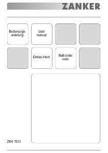 Bruksanvisning Zanker ZKH7513W Spis
