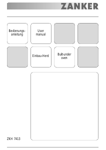 Bruksanvisning Zanker ZKH7413W Spis
