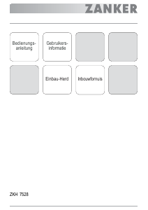 Handleiding Zanker ZKH7528B Fornuis