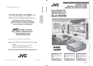 Manual de uso JVC DLA-HD550 Proyector