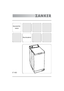 Bedienungsanleitung Zanker ST4022 Waschmaschine