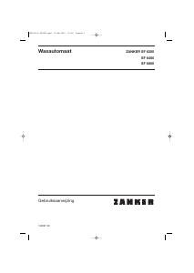 Handleiding Zanker SF6650 Wasmachine