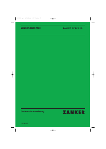 Bedienungsanleitung Zanker SF2410NS Waschmaschine