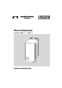 Bedienungsanleitung Lloyds 1201 T Waschmaschine