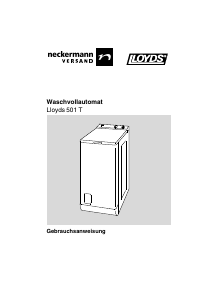 Bedienungsanleitung Lloyds 501 T Waschmaschine