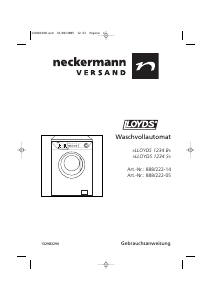 Bedienungsanleitung Lloyds 1234 B Waschmaschine
