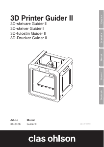 Bedienungsanleitung Flashforge Guider II 3D-Drucker