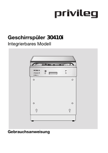 Bedienungsanleitung Privileg 30410i Geschirrspüler