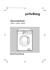 Bedienungsanleitung Privileg 14414 Waschmaschine