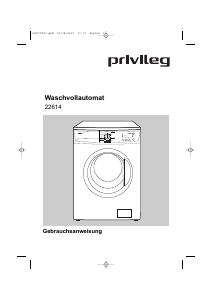 Bedienungsanleitung Privileg 22614 Waschmaschine