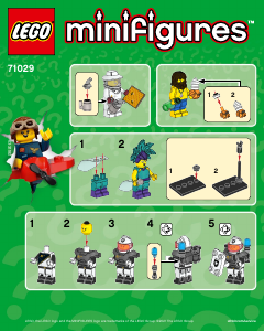 Manuale Lego set 71029 Collectible Minifigures Serie 21