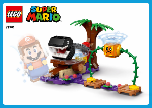 Manual Lego set 71381 Super Mario Set de Expansão - Confronto na Selva com a Corrente Dentada