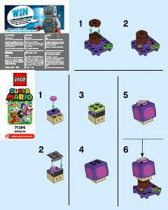 Manual Lego set 71386 Super Mario Character series Poison Mushroom