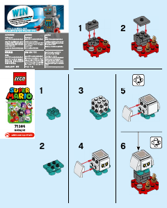 Manual Lego set 71386 Super Mario Character series Bone Goomba